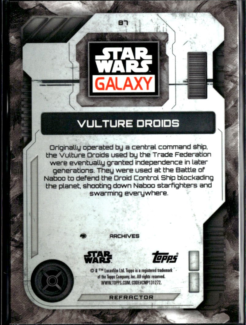 Vuture Droids 2026 Topps Star Wars Galaxy Refractor #87