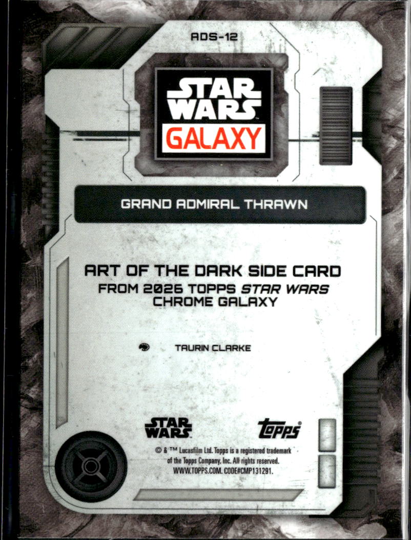Grand Admiral Thrawn 2026 Topps Star Wars Galaxy Refractor #ADS-12