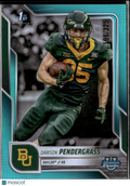 Dawson Pendergrass 2025 Bowman Chrome 1st Aqua RC 186/325 Baylor Bears