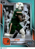Elija Lofton 2025 Bowman Chrome 1st Teal Refractor /325 Miami Hurricanes