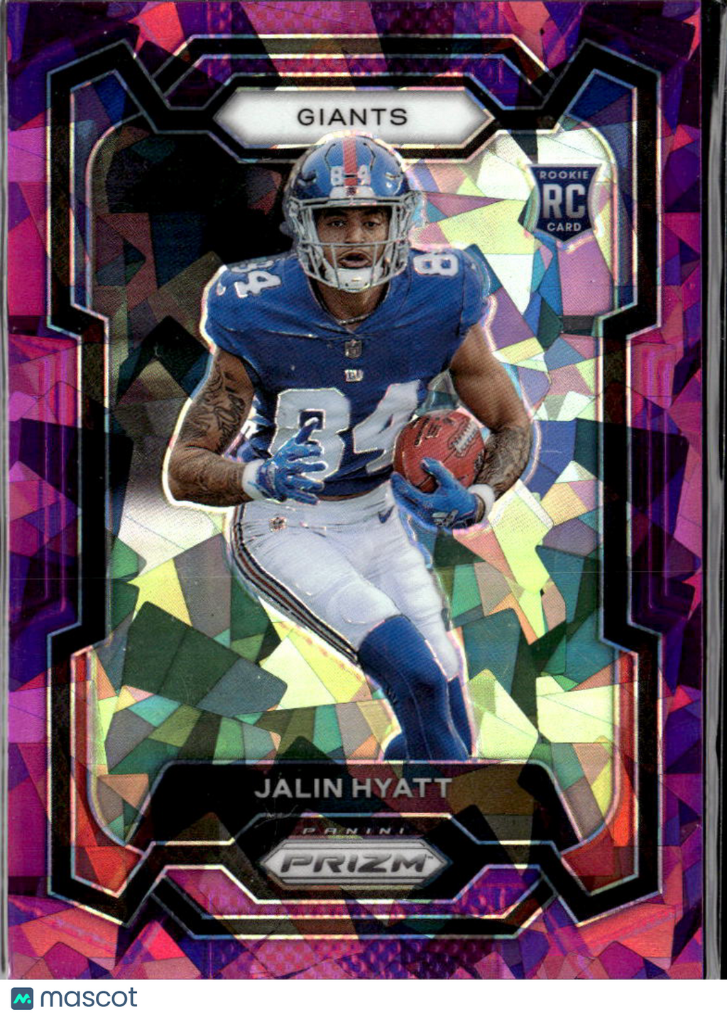 Jalin Hyatt 2023 Prizm Purple Ice Rookie RC /225 New York Giants