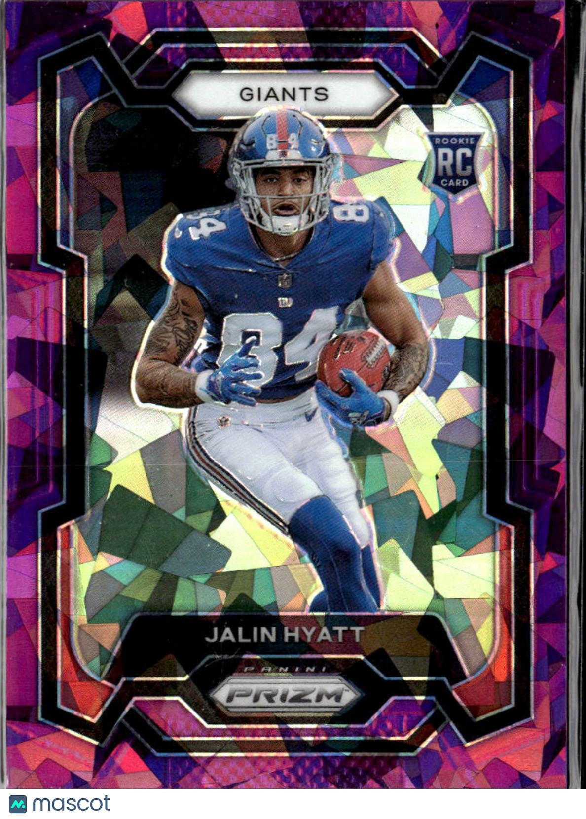 Jalin Hyatt 2023 Prizm Purple Ice Rookie RC /225 New York Giants
