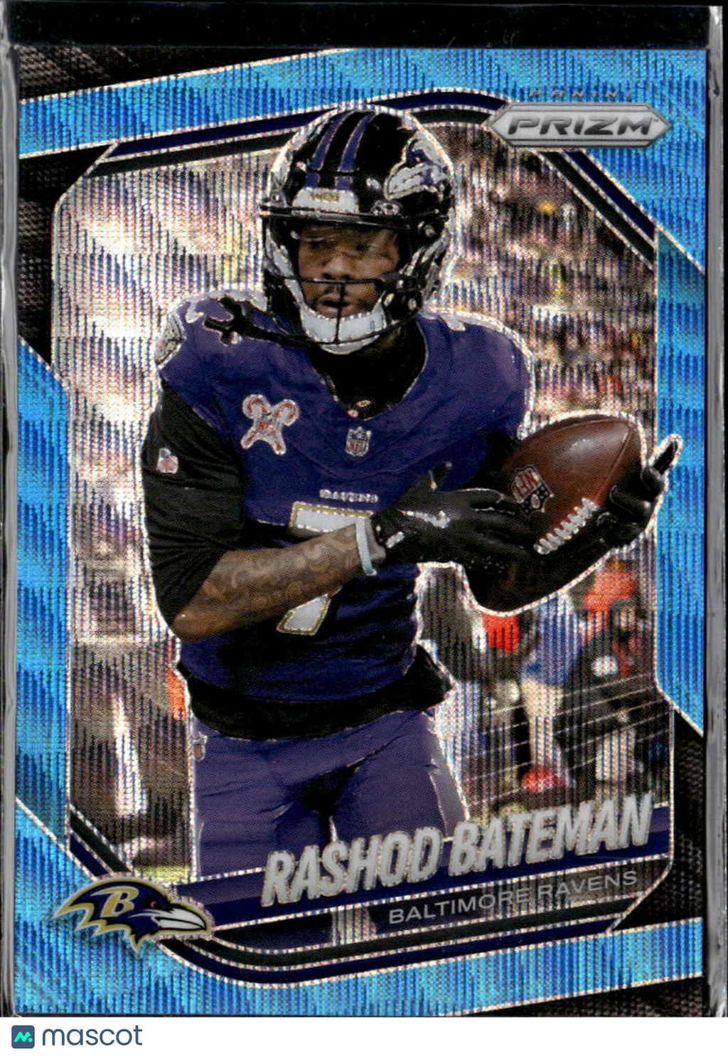 Rashod Bateman 2025 Prizm Blue Wave /230 Baltimore Ravens