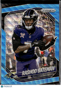 Rashod Bateman 2025 Prizm Blue Wave /230 Baltimore Ravens