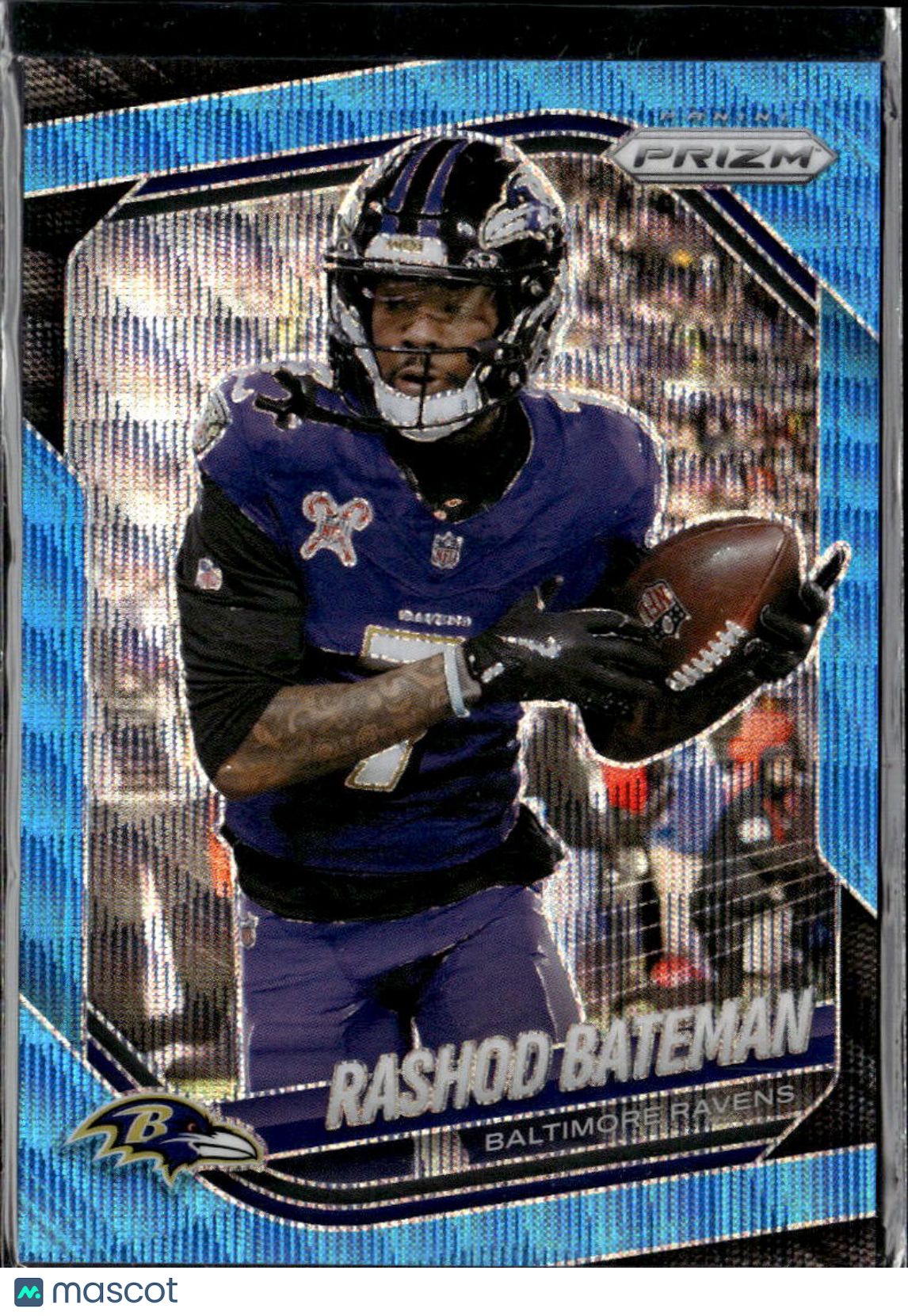 Rashod Bateman 2025 Prizm Blue Wave /230 Baltimore Ravens