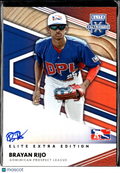 Brayan Rijo 2020 Elite Extra Edition Auto Autograph Dominican Prospect League