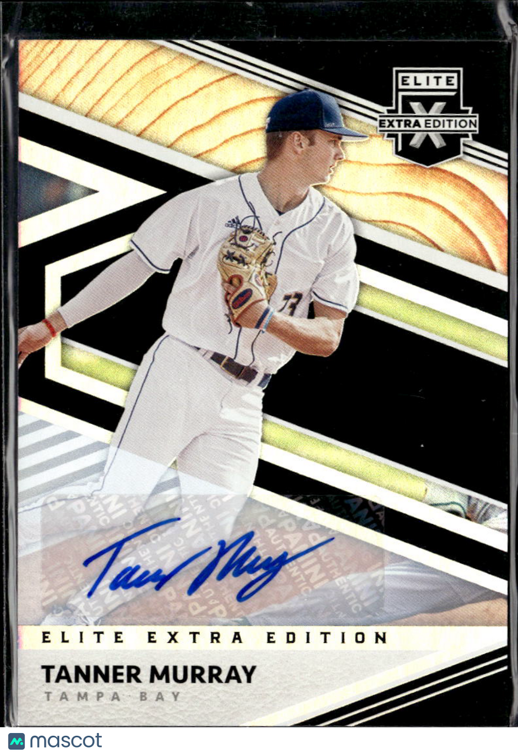 Tanner Murray 2020 Panini Elite Extra Edition Auto Autograph Tampa Bay Rays