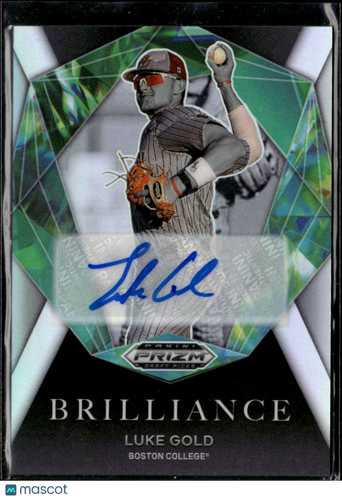 Luke Gold 2022 Prizm Draft Picks Brilliance Auto Autograph Boston College Eagles