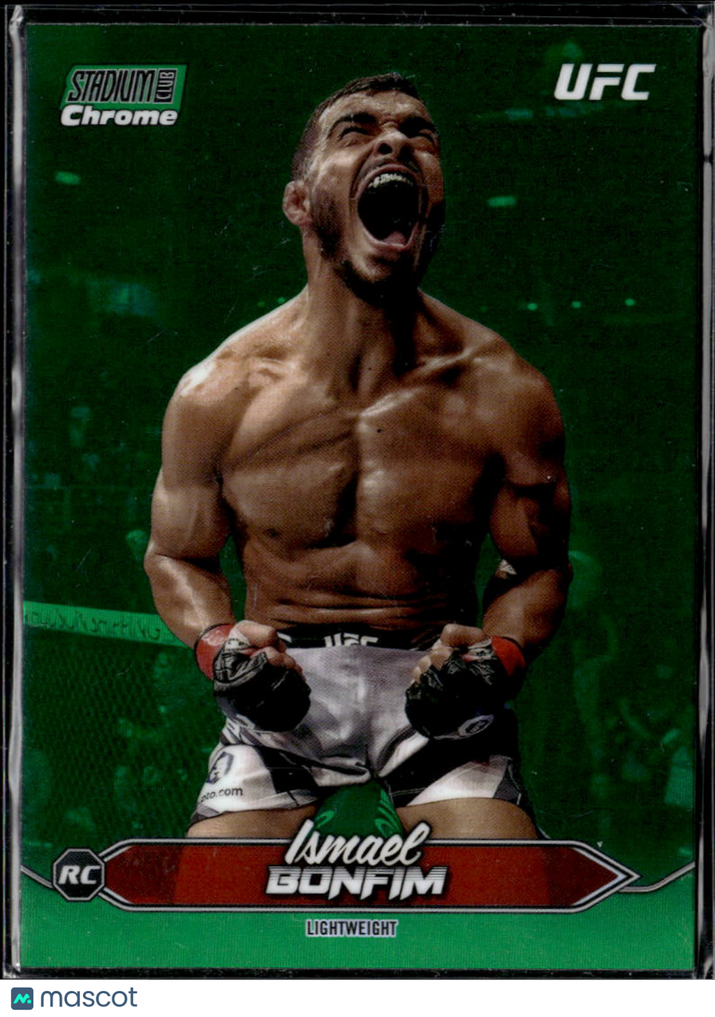 Ismael Bonfim 2025 Topps Stadium Club Chrome UFC Green Refractor Rookie RC MMA
