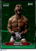 Ismael Bonfim 2025 Topps Stadium Club Chrome UFC Green Refractor Rookie RC MMA