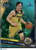 Tyler Kolek 2024 Bowman Chrome 1st Aqua /299 Marquette Golden Eagles
