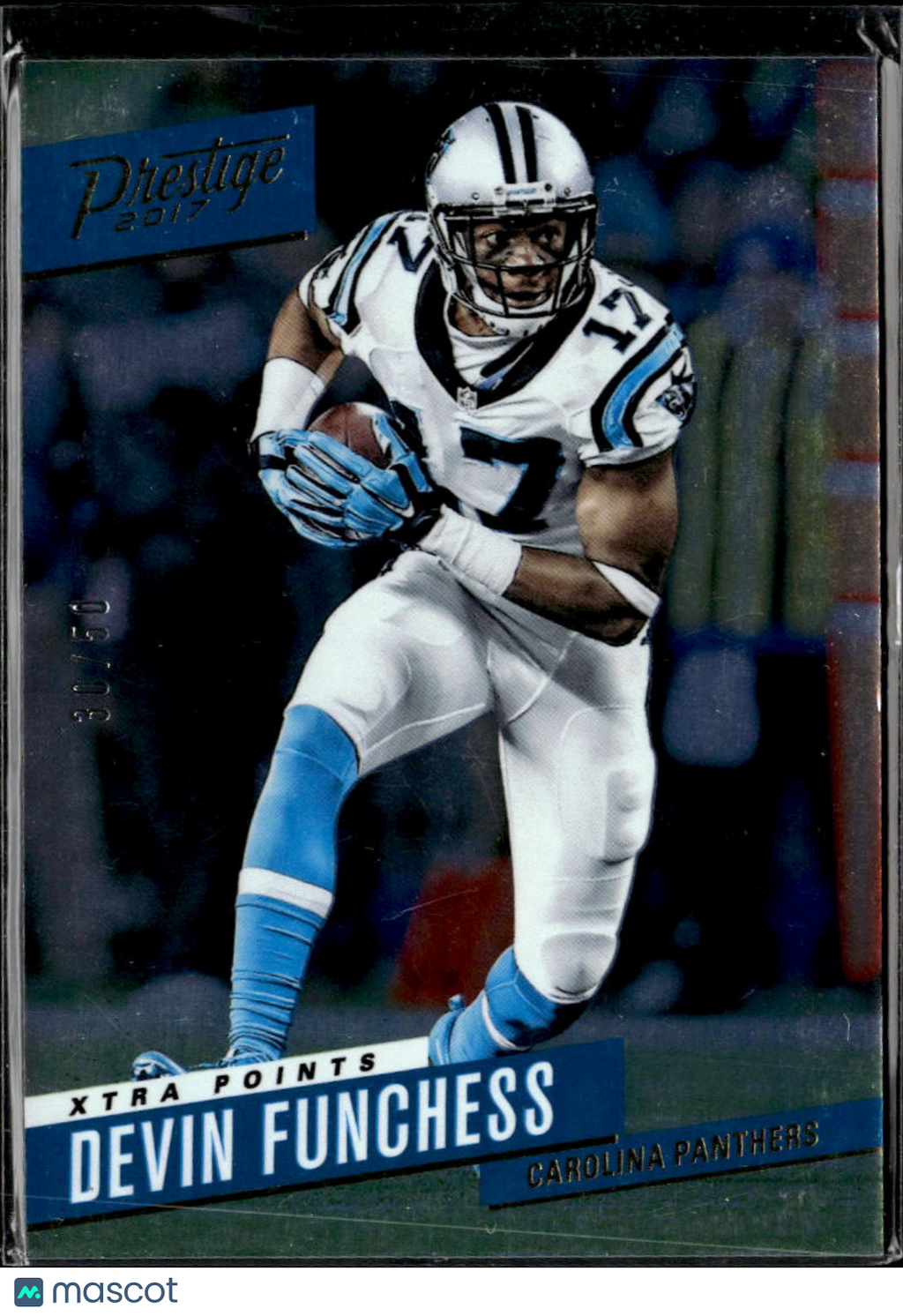 Devin Funchess 2017 Panini Prestige Xtra Points Gold /50 Carolina Panthers