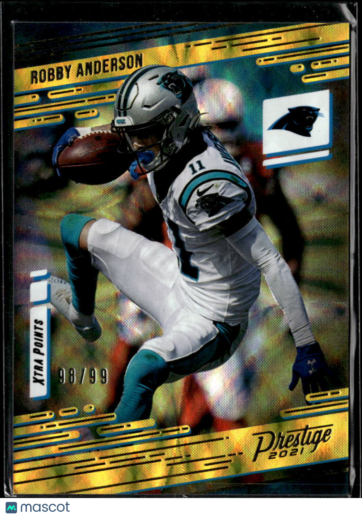 Robby Anderson 2021 Prestige Xtra Points Gold /99 Carolina Panthers