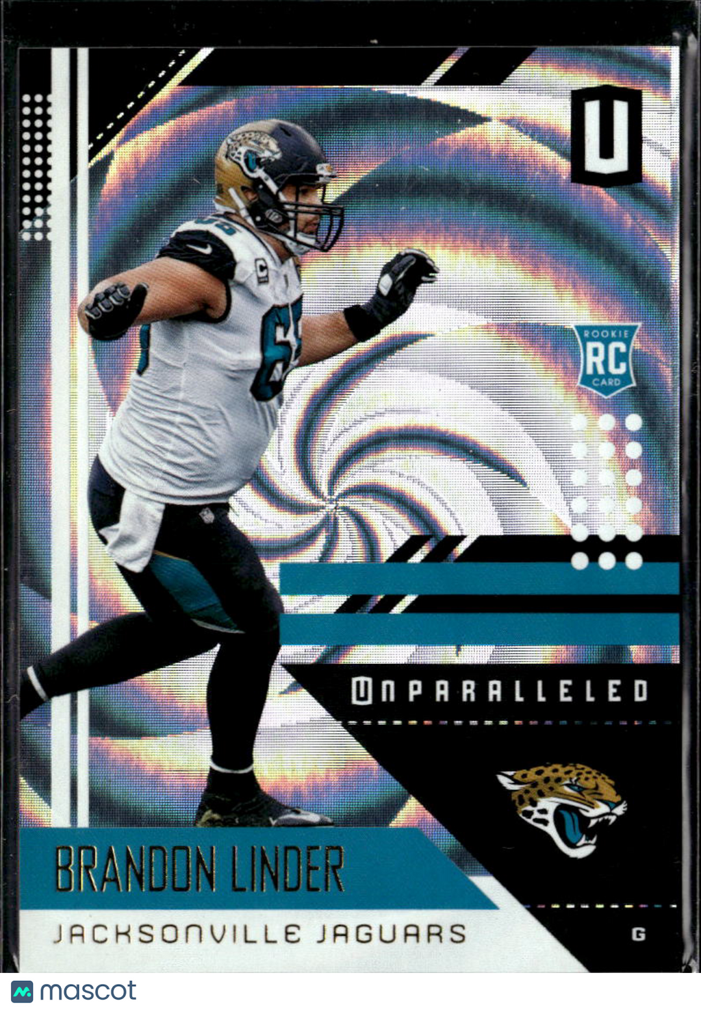 Brandon Linder 2018 Unparalleled RC Rookie Whirl /100 Jacksonville Jaguars