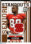 Tim Crowder 2007 Topps Draft Picks Game Worn Senior Bowl Patch Texas Longhorns