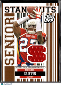 Michael Griffin 2007 Topps Draft Game Worn Senior Bowl Patch Texas Longhorns
