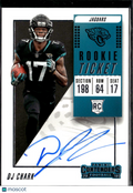 DJ Chark 2018 Contenders On Card Auto Autograph RC Jacksonville Jaguars