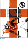 Michael Huff 2006 Press Pass Game Worn Jersey Patch RC Texas Longhorns