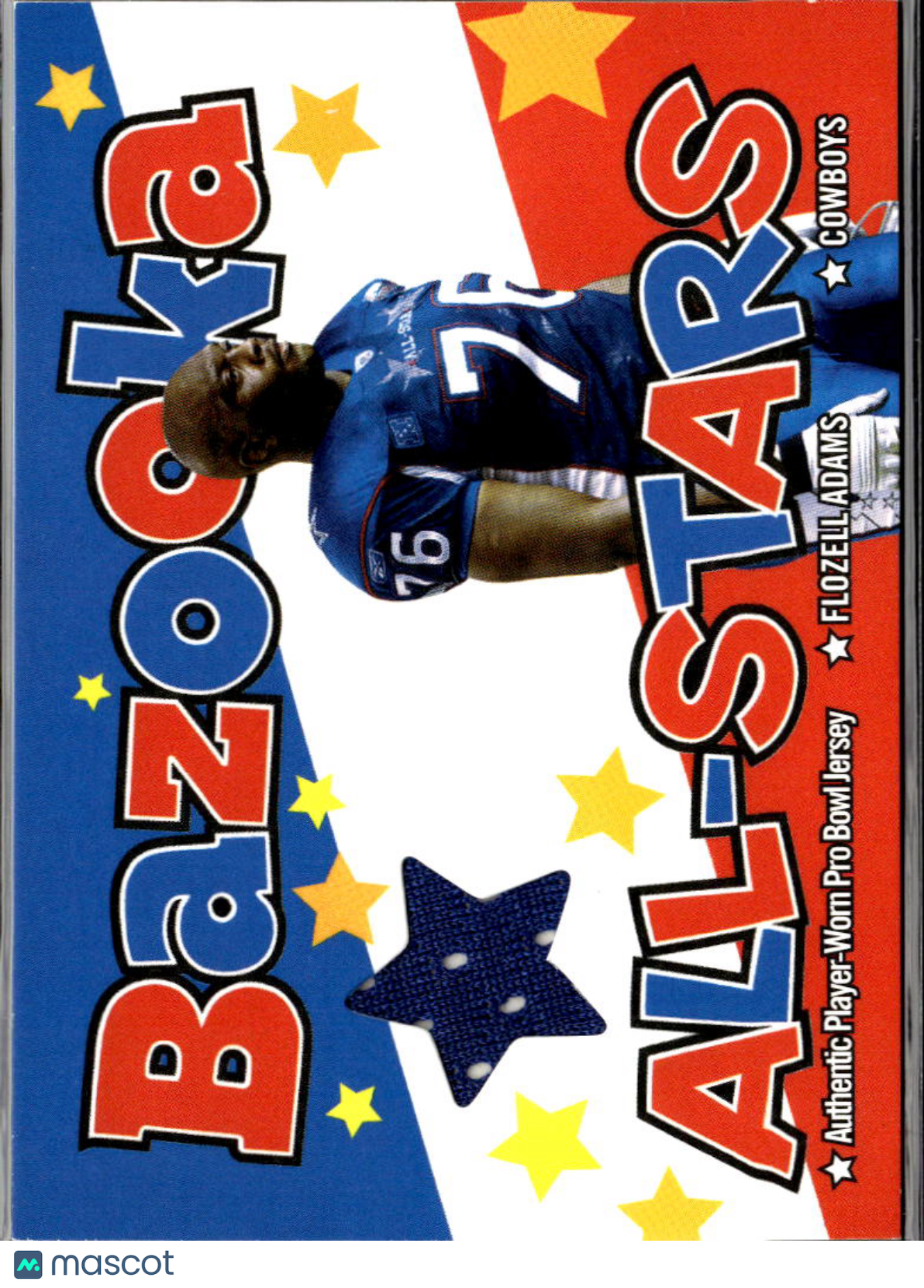 Flozell Adams 2004 Topps Bazooka Pro Bowl Jersey Patch Dallas Cowboys