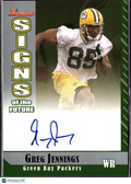 Greg Jennings 2006 Bowman of the Future Auto Autograph RC Green Bay Packers