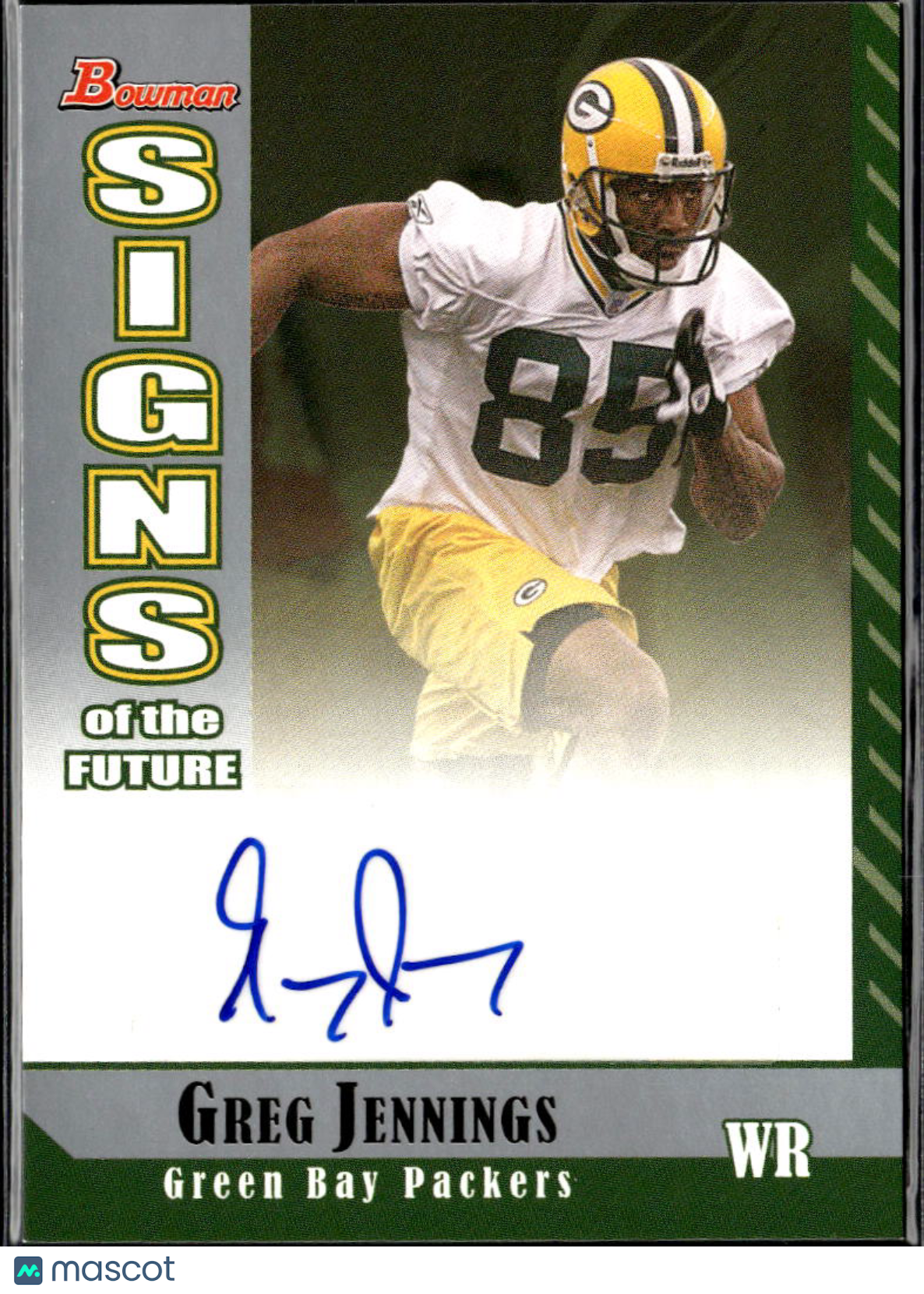 Greg Jennings 2006 Bowman of the Future Auto Autograph RC Green Bay Packers