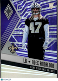 Alex Anzalone 2017 Phoenix Purple RC Rookie 7/149 New Orleans Saints
