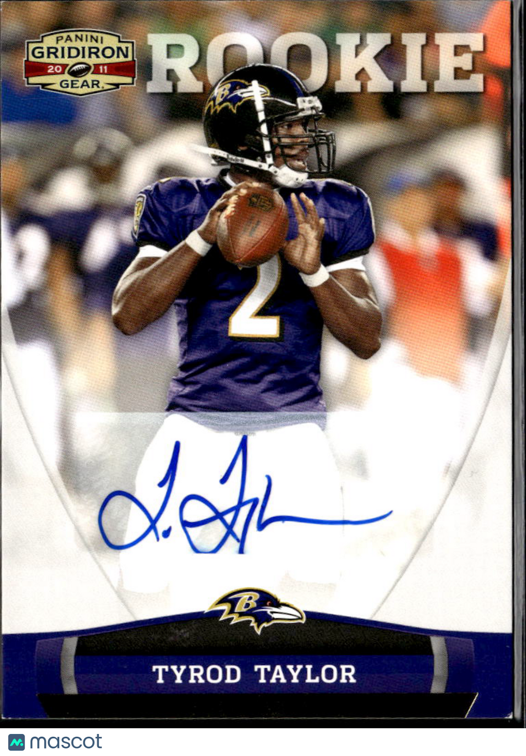 Tyrod Taylor 2011 Gridiron Gear Auto Autograph RC 95/299 Baltimore Ravens