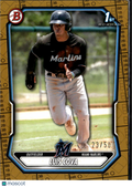 Luis Cova 2026 Bowman Gold 1st Rookie RC 23/50 Miami Marlins