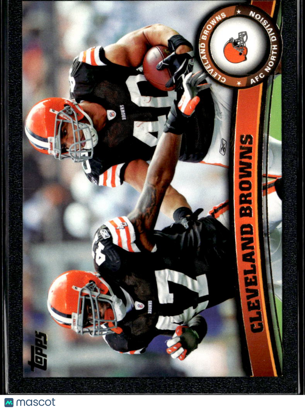 Cleveland Browns 2011 Topps Team Card BLACK Peyton Hillis Colt Mccoy 16/55 #327