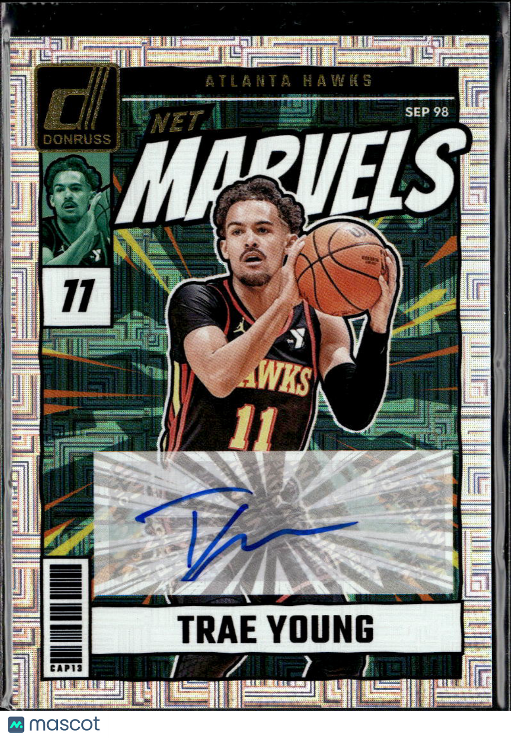 Trae Young 2024-24 Donruss Net Marvels Auto Autograph Atlanta Hawks