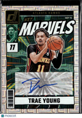 Trae Young 2024-24 Donruss Net Marvels Auto Autograph Atlanta Hawks