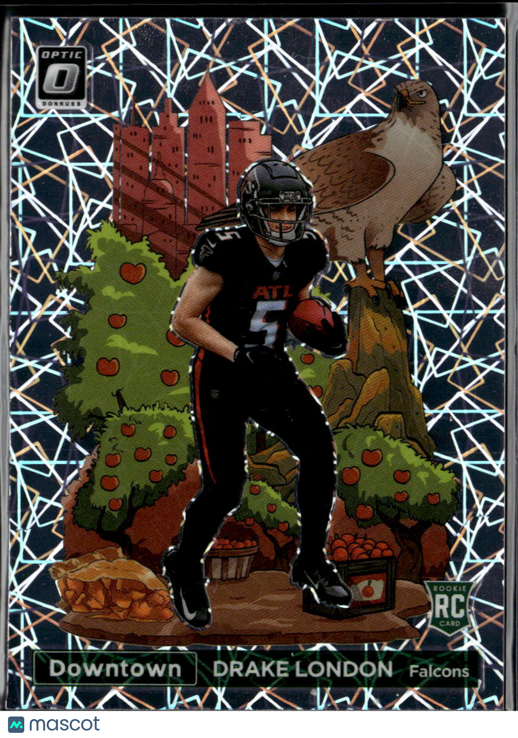 Drake London 2022 Optic DOWNTOWN Rookie RC SSP CASE HIT Atlanta Falcons