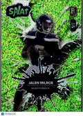 Jalen Milroe 2025 Wild Card Splat Green Rookie RC Seattle Seahawks 5/7