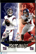 Jaxson Dart / Cam Skattebo 2025 Topps Composite Paramount Pairings RC Giants
