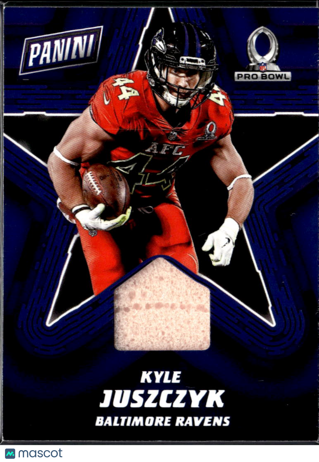 Kyle Juszczyk 2017 Panini Day Pro Bowl Game Used Pylon Patch Baltimore Ravens