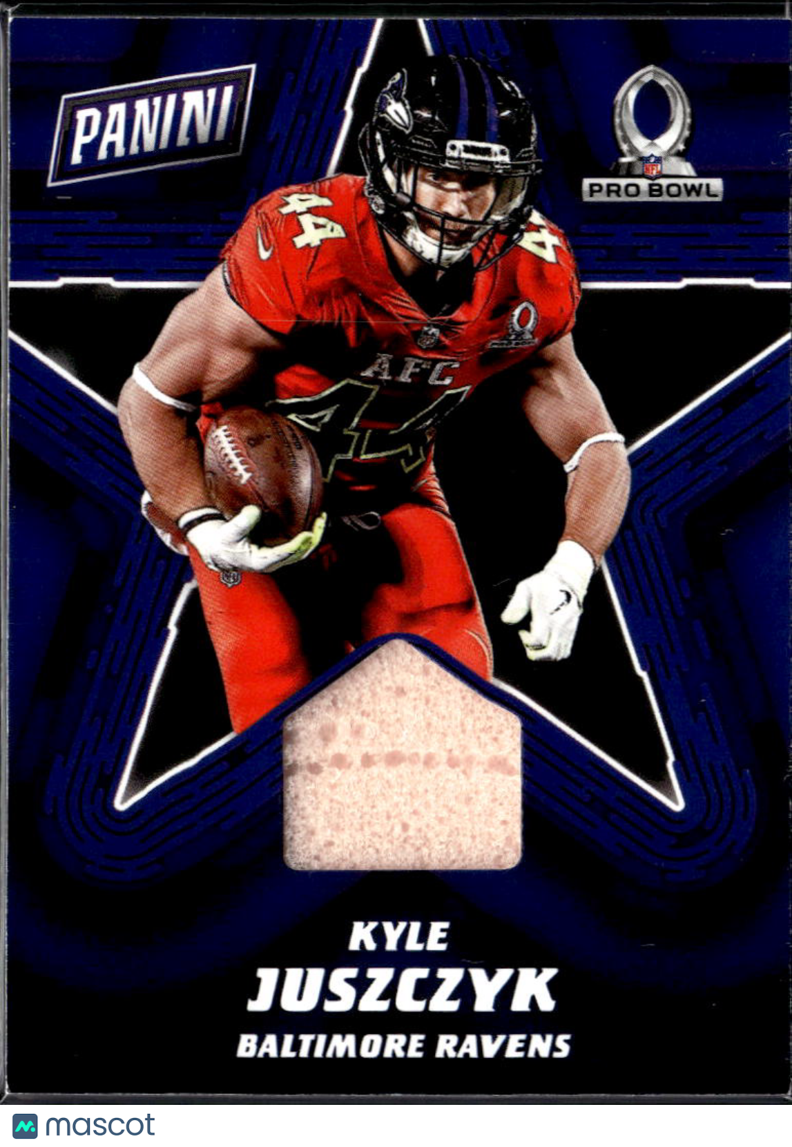 Kyle Juszczyk 2017 Panini Day Pro Bowl Game Used Pylon Patch Baltimore Ravens