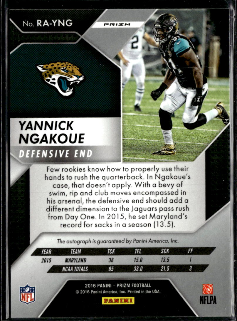 Yannick Ngakoue 2016 Prizm Auto Autograph RC Jacksonville Jaguars