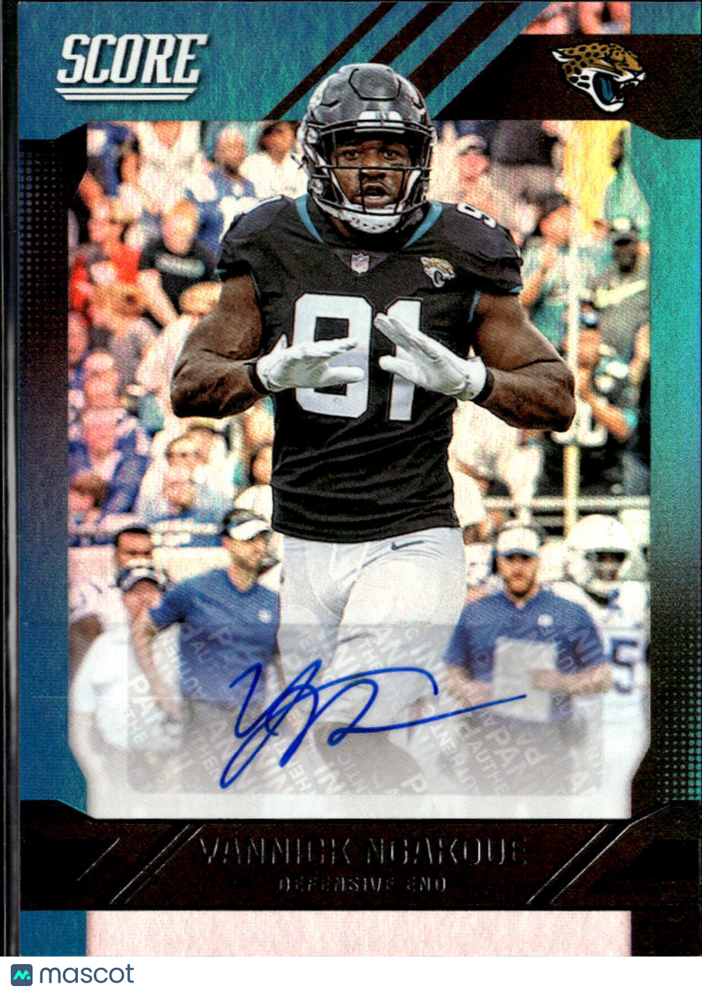 Yannick Ngakoue 2019 Score Auto Autograph Jacksonville Jaguars