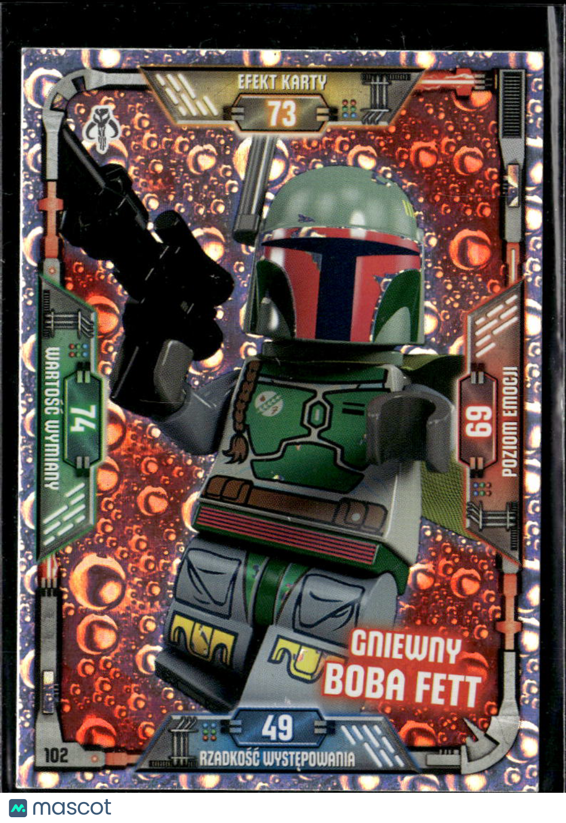 Boba Fett 2018 Lego Star Wars Trading Card Holo Foil Collection #102