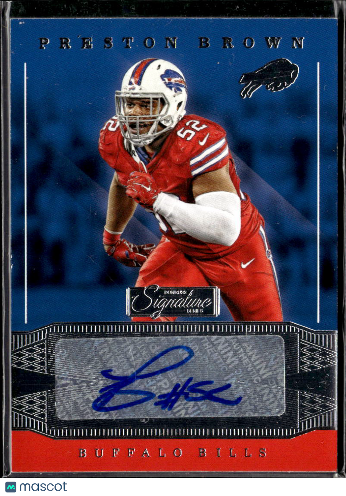 Preston Brown 2016 Panini Donruss Signature Series Auto Autograph Buffalo Bills