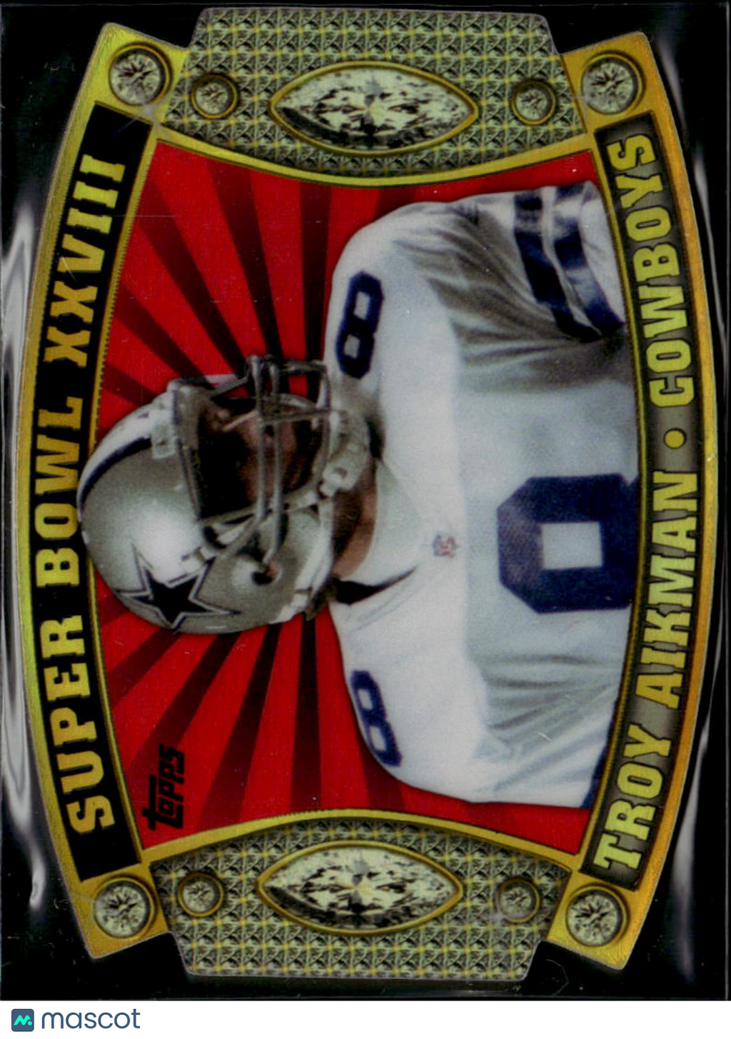 Troy Aikman 2011 Topps Super Bowl Legends Die-Cut #SB56 Dallas Cowboys