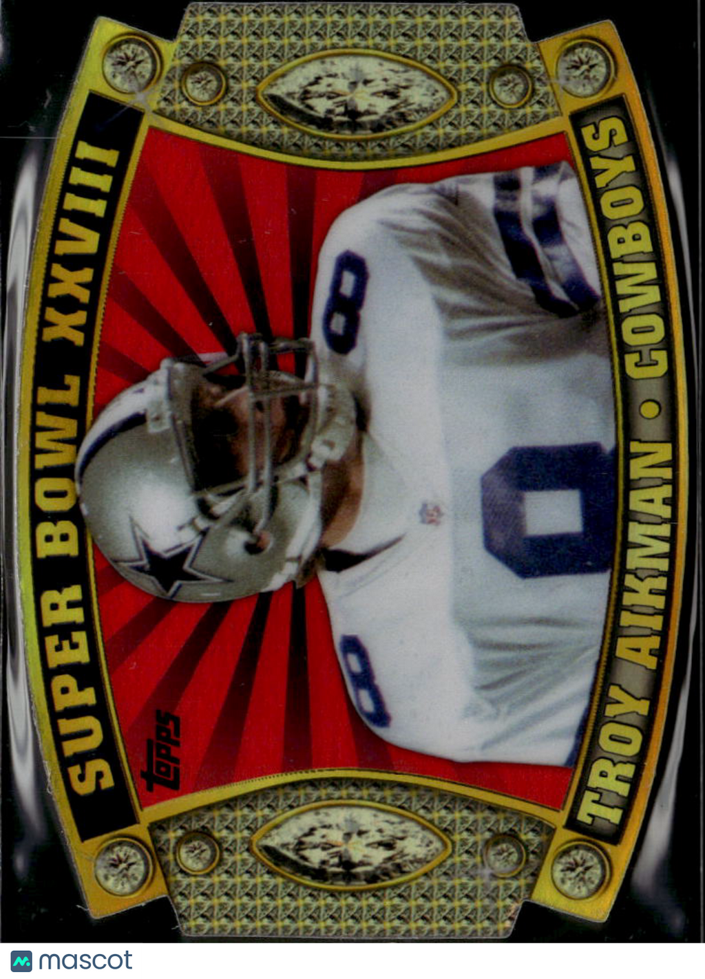 Troy Aikman 2011 Topps Super Bowl Legends Die-Cut #SB56 Dallas Cowboys