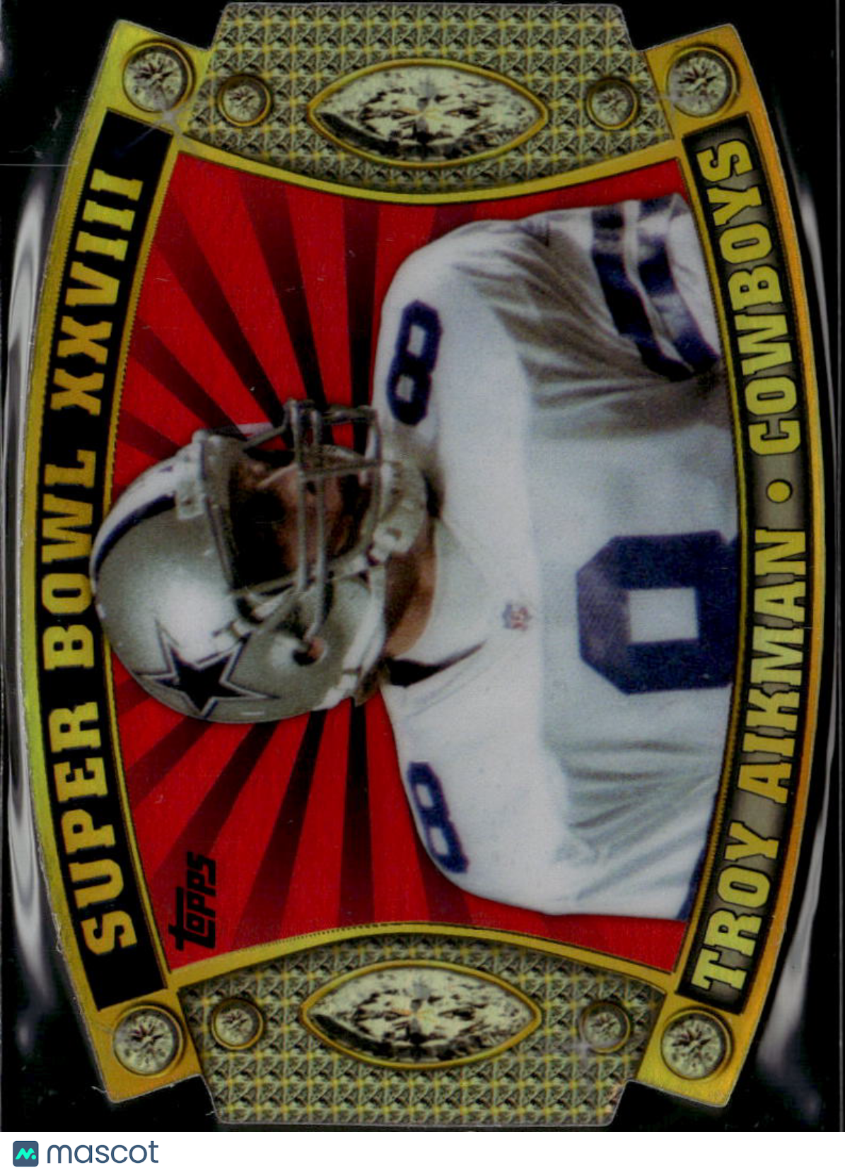 Troy Aikman 2011 Topps Super Bowl Legends Die-Cut #SB56 Dallas Cowboys