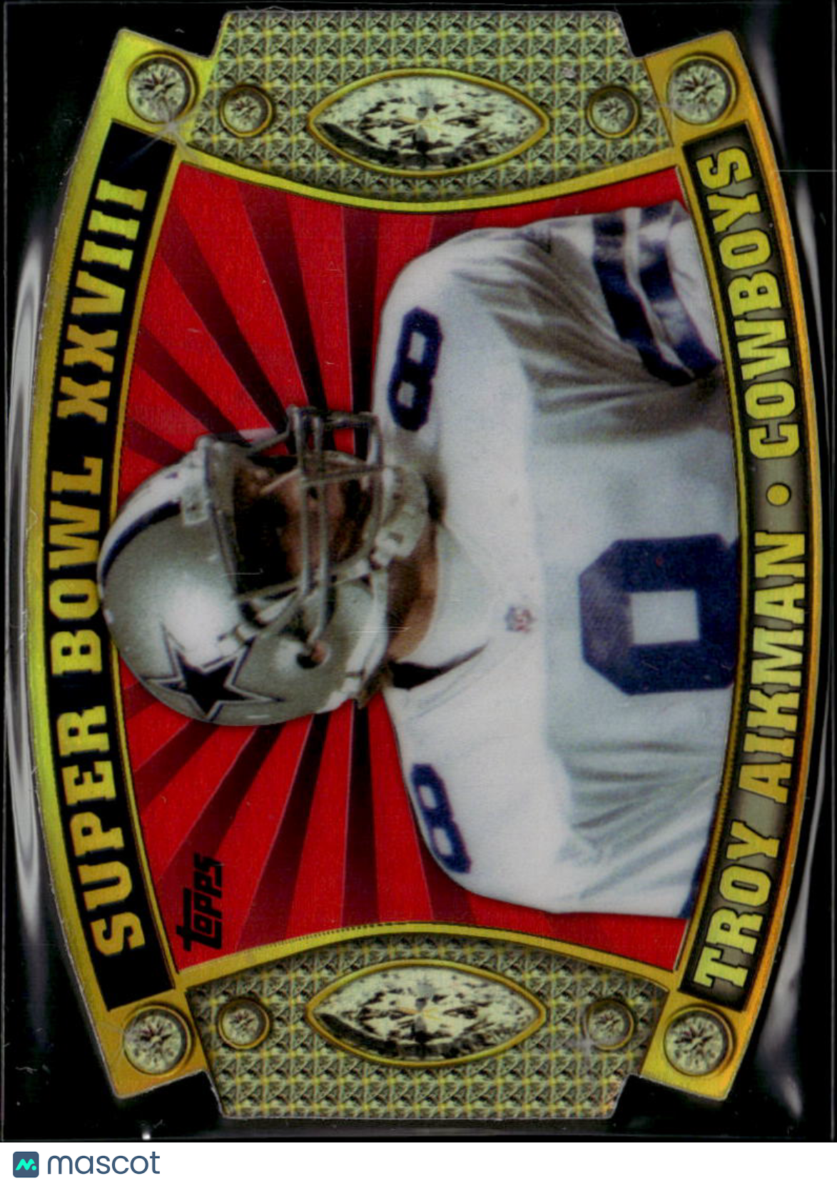 Troy Aikman 2011 Topps Super Bowl Legends Die-Cut #SB56 Dallas Cowboys