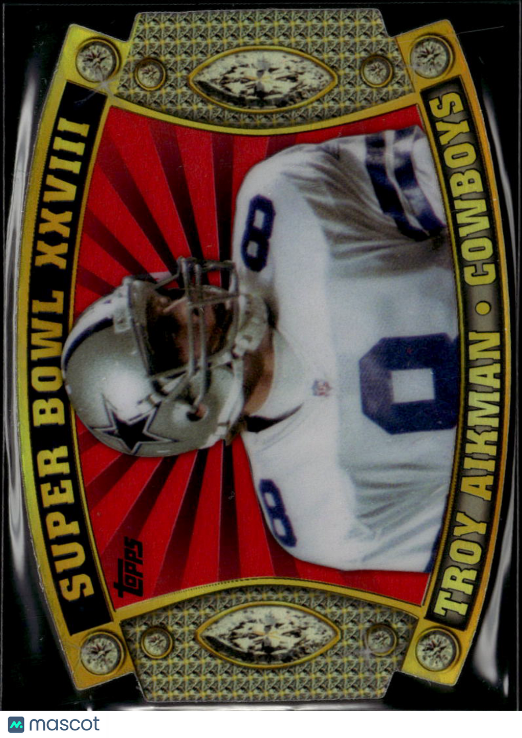 Troy Aikman 2011 Topps Super Bowl Legends Die-Cut #SB56 Dallas Cowboys