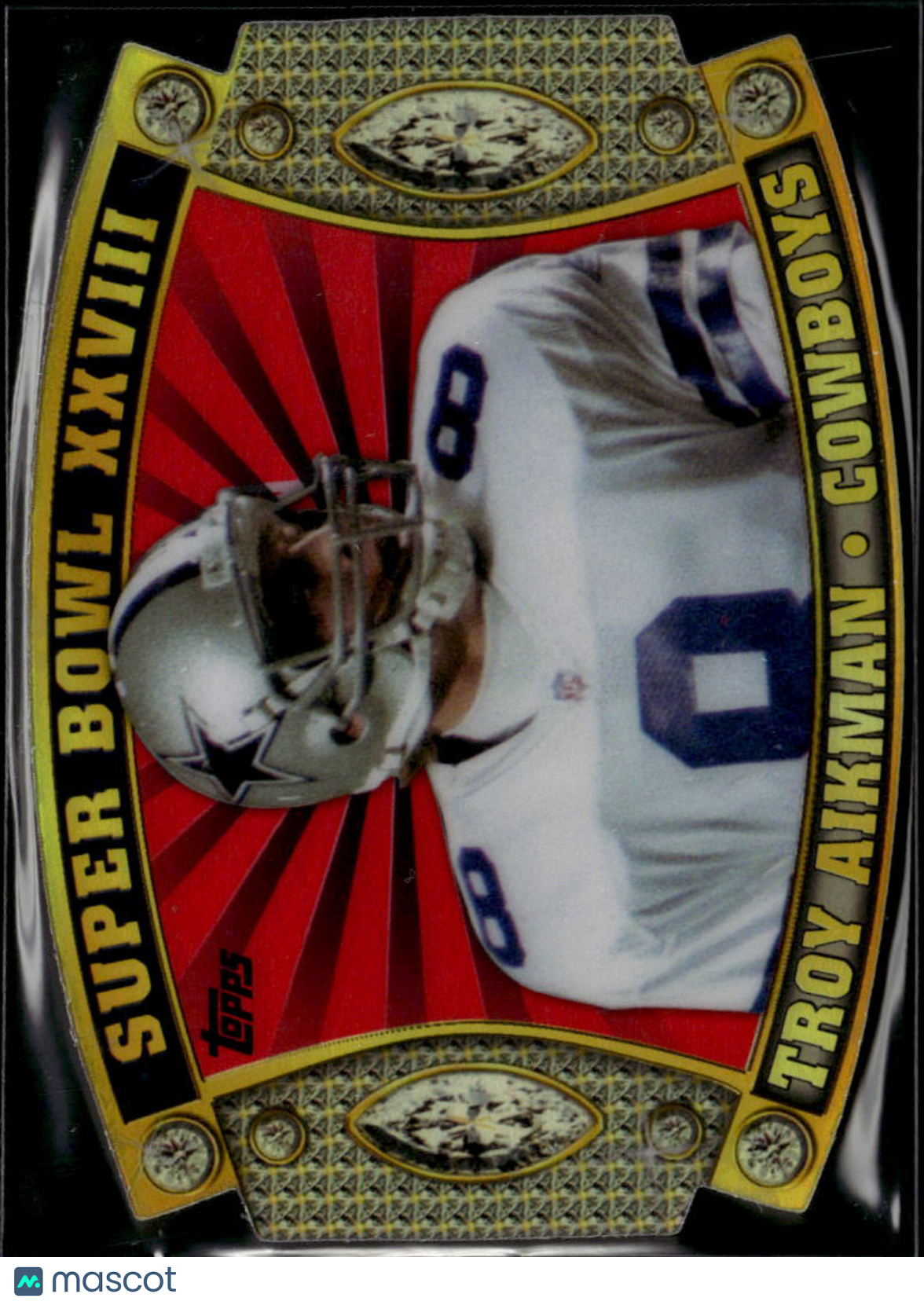 Troy Aikman 2011 Topps Super Bowl Legends Die-Cut #SB56 Dallas Cowboys