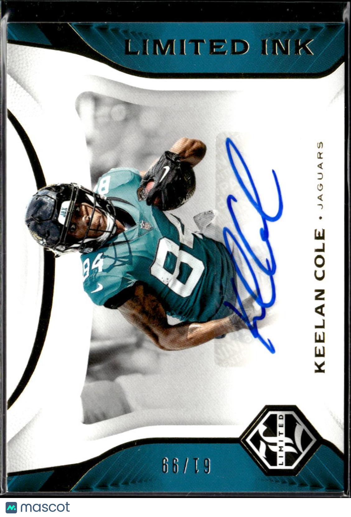 Keelan Cole 2018 Limited Ink Auto Autograph 61/99 Jacksonville Jaguars