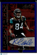 Keelan Cole 2018 Absolute Boss Hoggs Auto Autograph Blue Jacksonville Jaguars