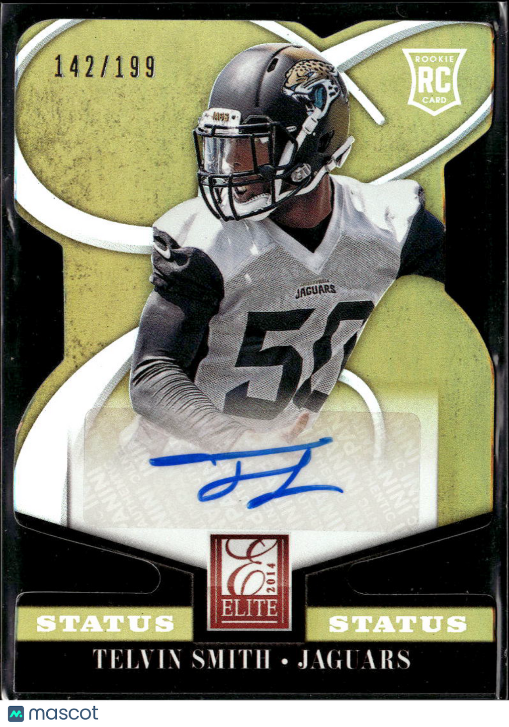 Telvin Smith 2014 Elite Gold Auto Autograph RC 142/199 Jacksonville Jaguars