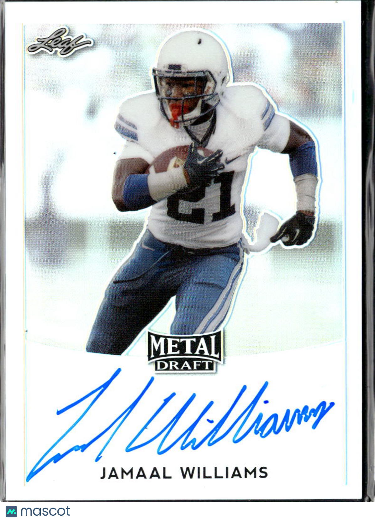 Jamaal Williams 2017 Leaf Metal Auto Autograph RC Saints BYU Cougars